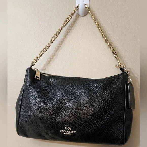 Coach Luxury Pebble Leather Convertible Crossbody Handbag Purse#F3666 - Picture 3 of 13